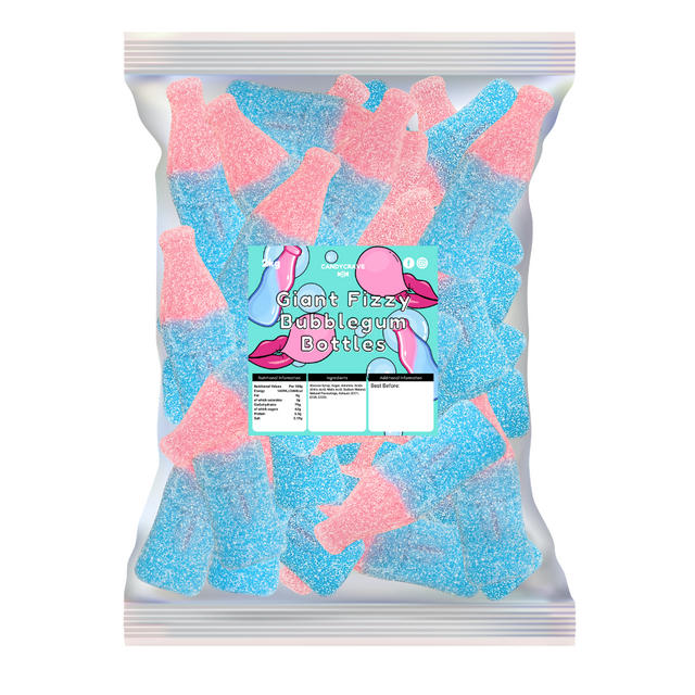 Candycrave Giant Fizzy Bubblegum Bottles - 2kg