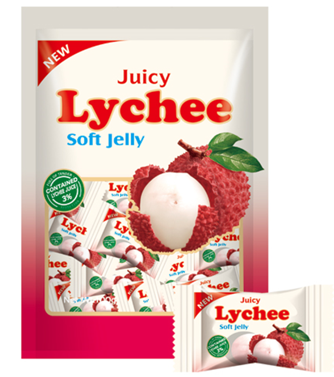 Lucky Dip Exotic Lycee Soft Gummy 100g - 12 Count