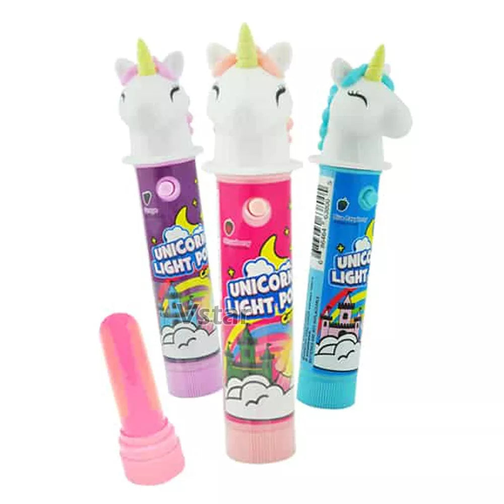 Crazy Candy Factory Unicorn Light Up Pops - 12 Count