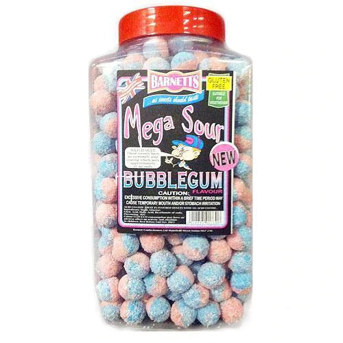 Wholesale Barnett's Mega Sour Bubblegum Candy - 3kg