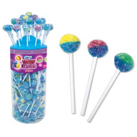 Vidal Sour Assorted 2 Colour Lollies - 150 Count