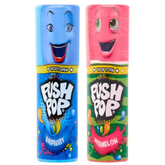 Topps Push Pops Raspberry & Watermelon 15g - 20 Count