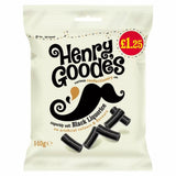 Henry Goode's Soft Black Liquorice 140g PMP £1.25 - 12 Count