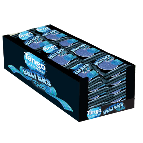 Tango Belters Blue Raspberry Rolls 35g - 24 Count
