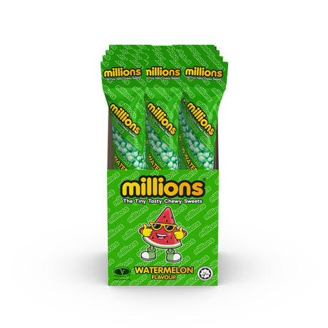 Millions Watermelon Tubes - 12 Count