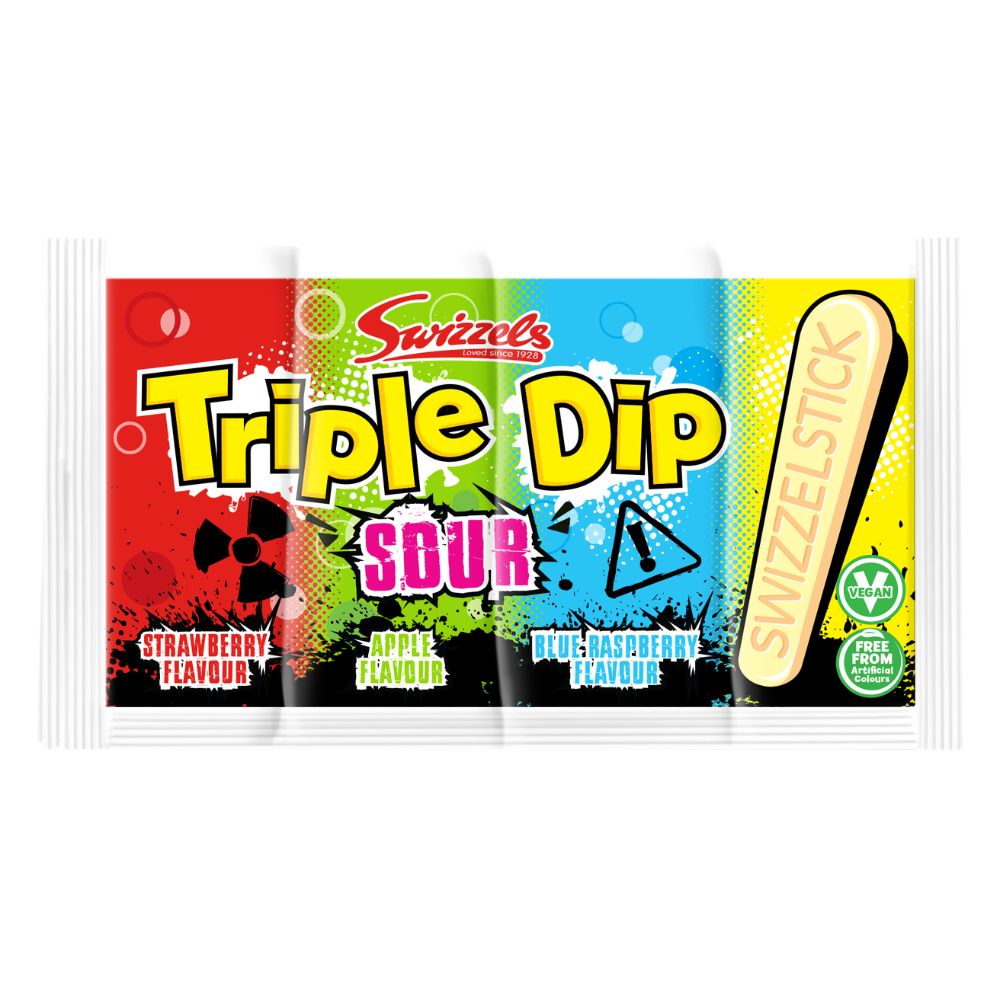 Swizzels Triple Dip Sour 23g - 36 Count