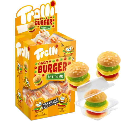 Trolli Mini Candy Burgers Display Box - 80 Count