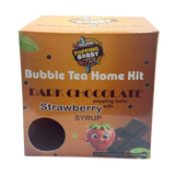 Popping Bubble Tea Dark Chocolate With Strawberry Home Kit 280g - 6 Count