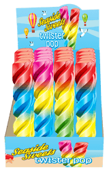 Rose Twister Hard Candy 50g Lollipops - 24 Count