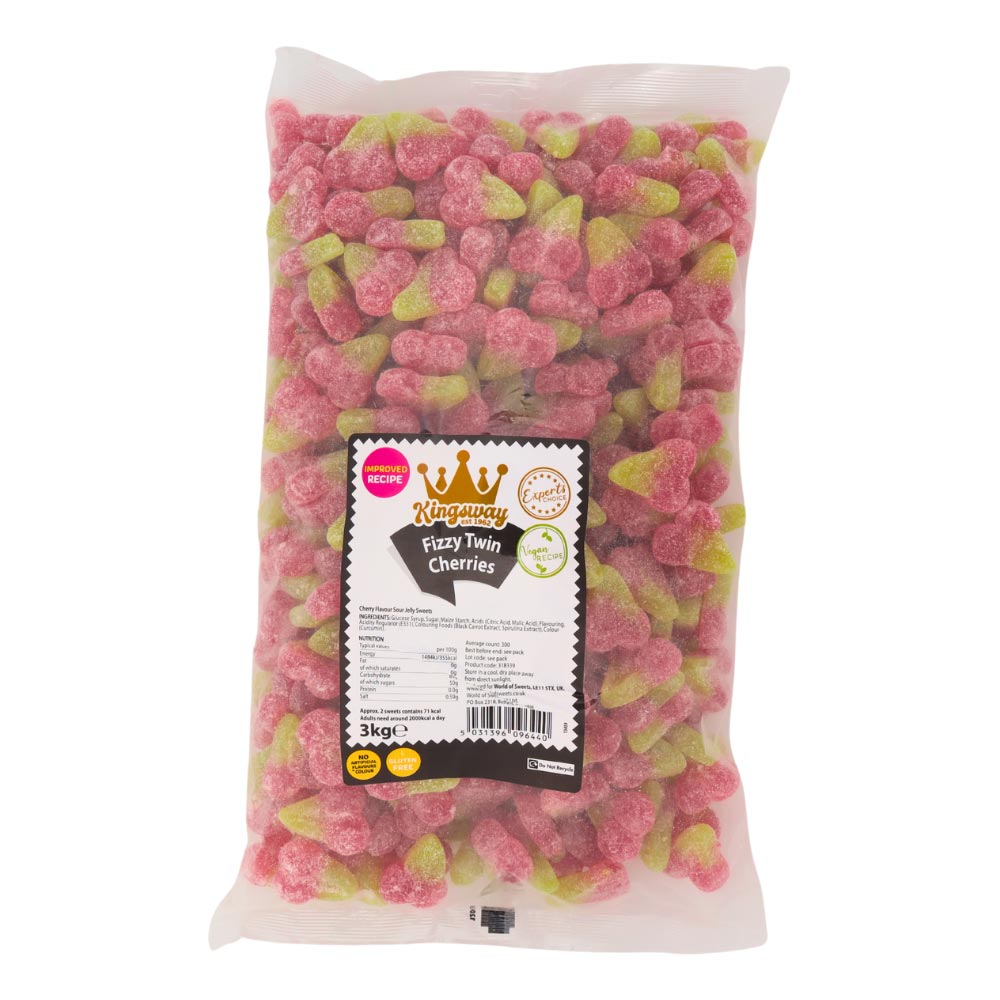 Kingsway Fizzy Twin Cherries - 3kg