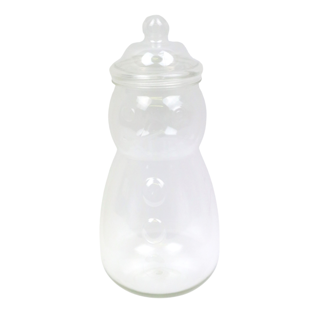 MPS Empty Snowman Jar With Bobble Lid - 11 Count