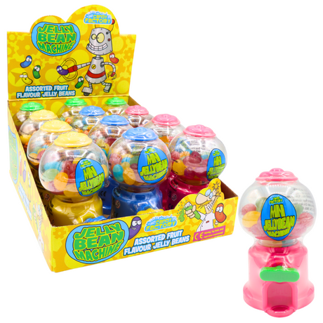 Zed Candy Mini Jelly Bean 50g Machine - 12 Count