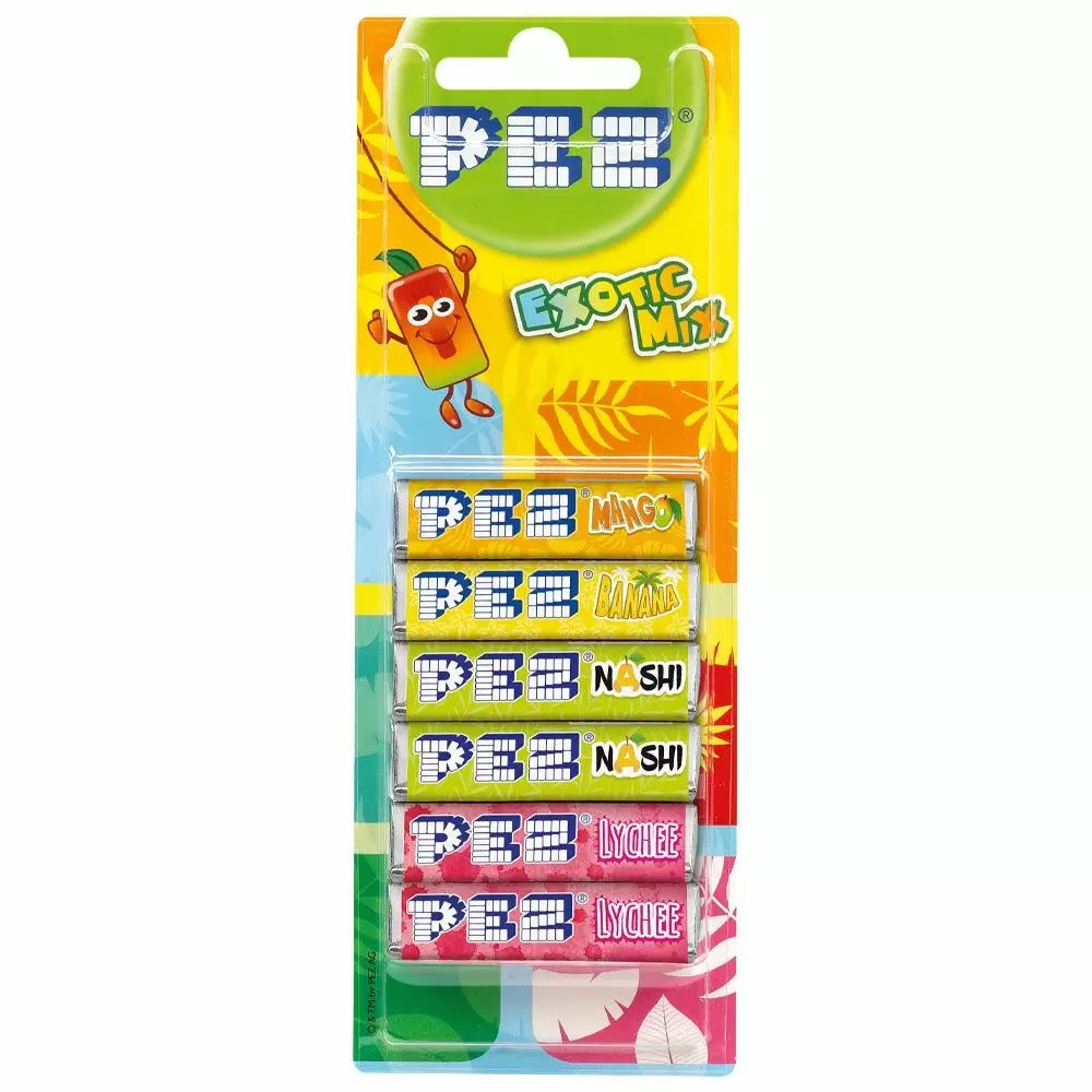 Pez 6 Pack Exotic Refills - 18 Count