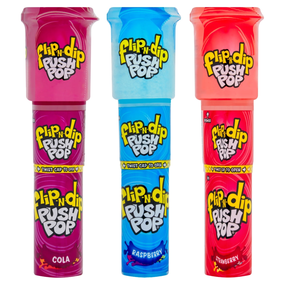 Topps Push Pop Flip-N-Dip 25g - 12 Count
