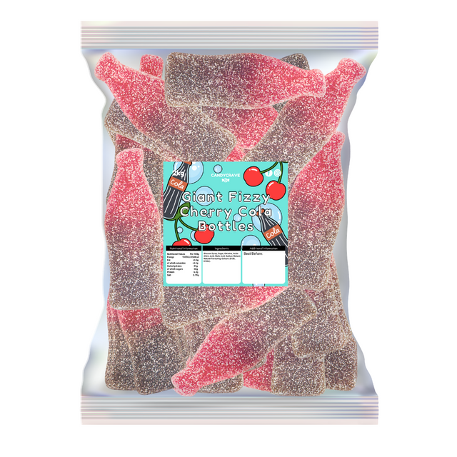 Candycrave Giant Fizzy Cherry Cola Bottles - 2kg