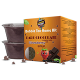 Popping Bubble Tea Dark Chocolate With Strawberry Home Kit 280g - 6 Count