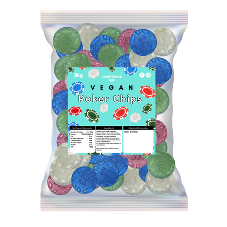 Candycrave Vegan Gummy Poker Chips - 2kg