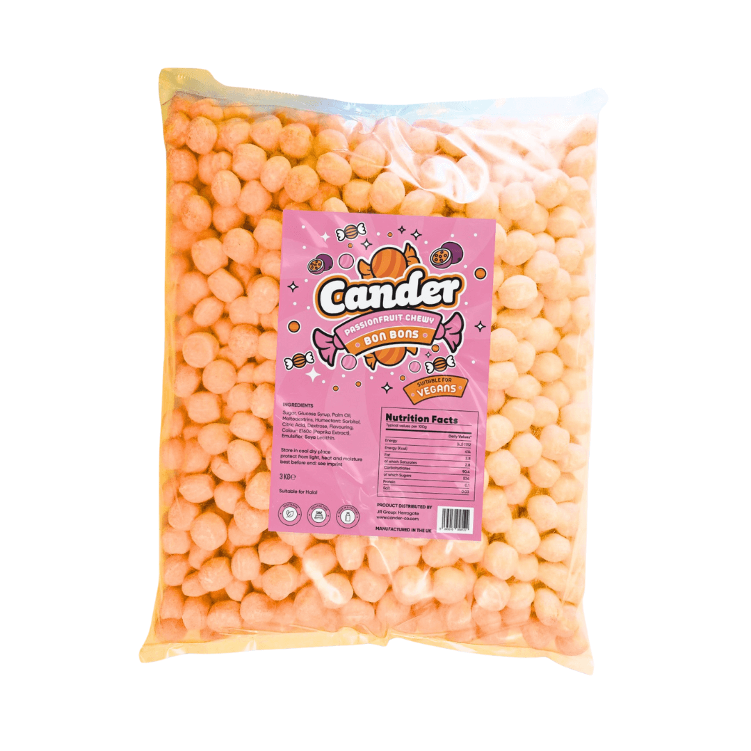 Cander Halal Passionfruit Vegan Bonbons - 3kg