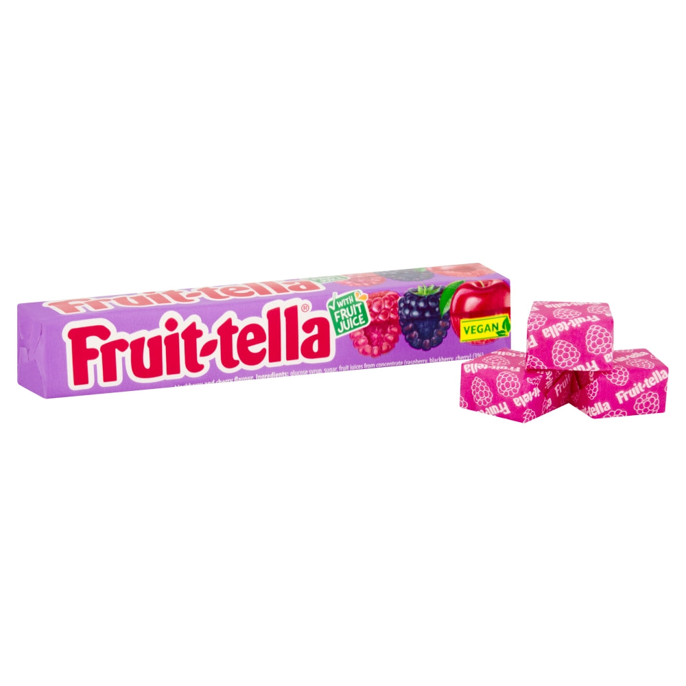 Fruit-tella Berries & Cherries Stick Pack 41g - 40 Count