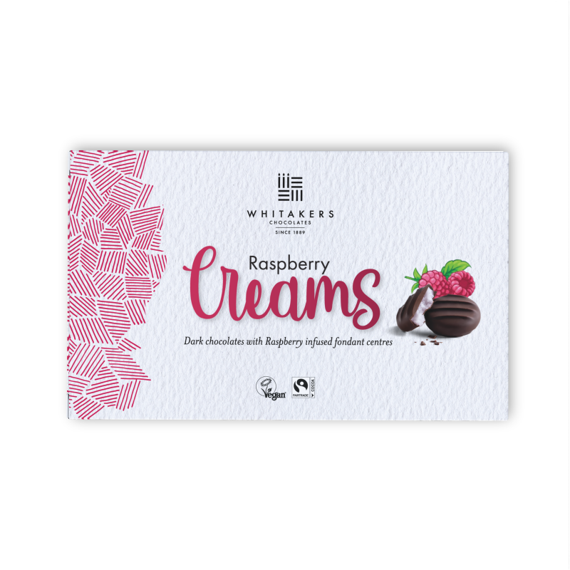 Whitakers Raspberry Creams 150g - 14 Count