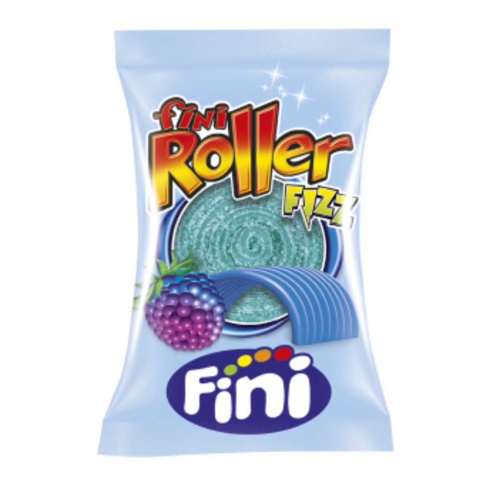 Fini Fizzy Raspberry Roller 20g - 40 Count