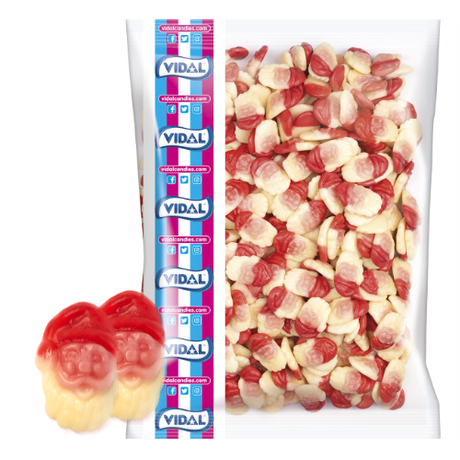 Vidal Christmas Gummy Santas - 3kg