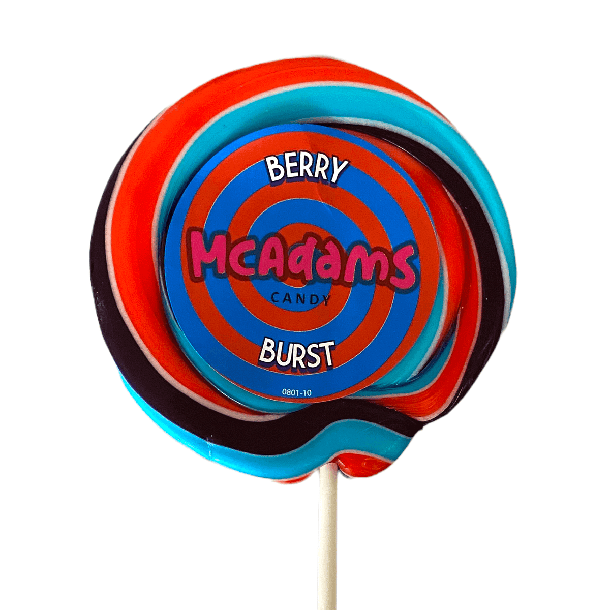 Wholesale McAdams Blue Raspberry Wheel Lollipops - 30 Count | Appleton ...