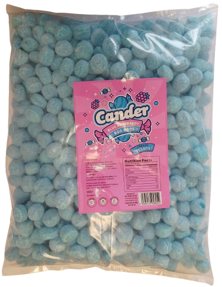 Cander Halal Blue Raspberry Vegan Bonbons - 3kg