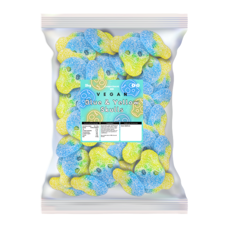 Candycrave Vegan Fizzy Peach & Lemon Skulls - 2kg