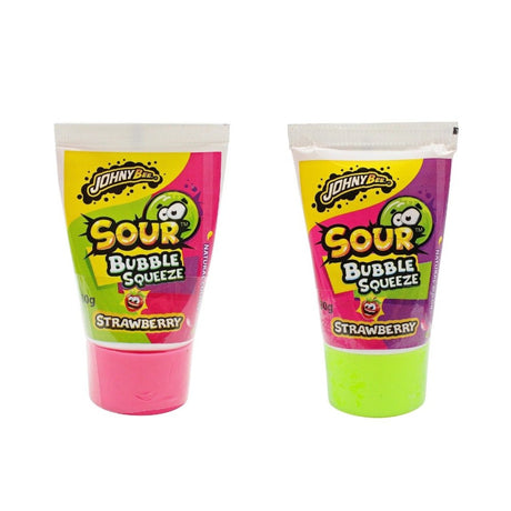 Johnny Bee Sour Candy Bubble Squeeze Bubblegum - 24 Count