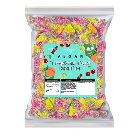 Candycrave Vegan Fizzy Tropical Cola Bottles - 2kg