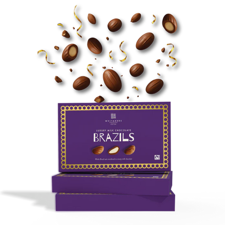 Whitakers Milk Chocolate Brazils Gift Box 150g - 10 Count
