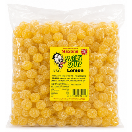 Maxons Stupidly Sour Lemon Sweets - 3kg