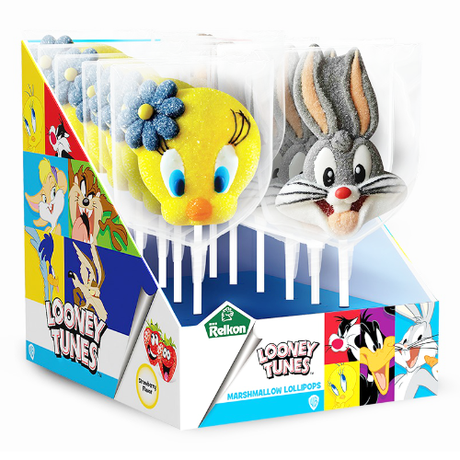 Looney Tunes Candy Marshmallow Pops 45g - 12 Count
