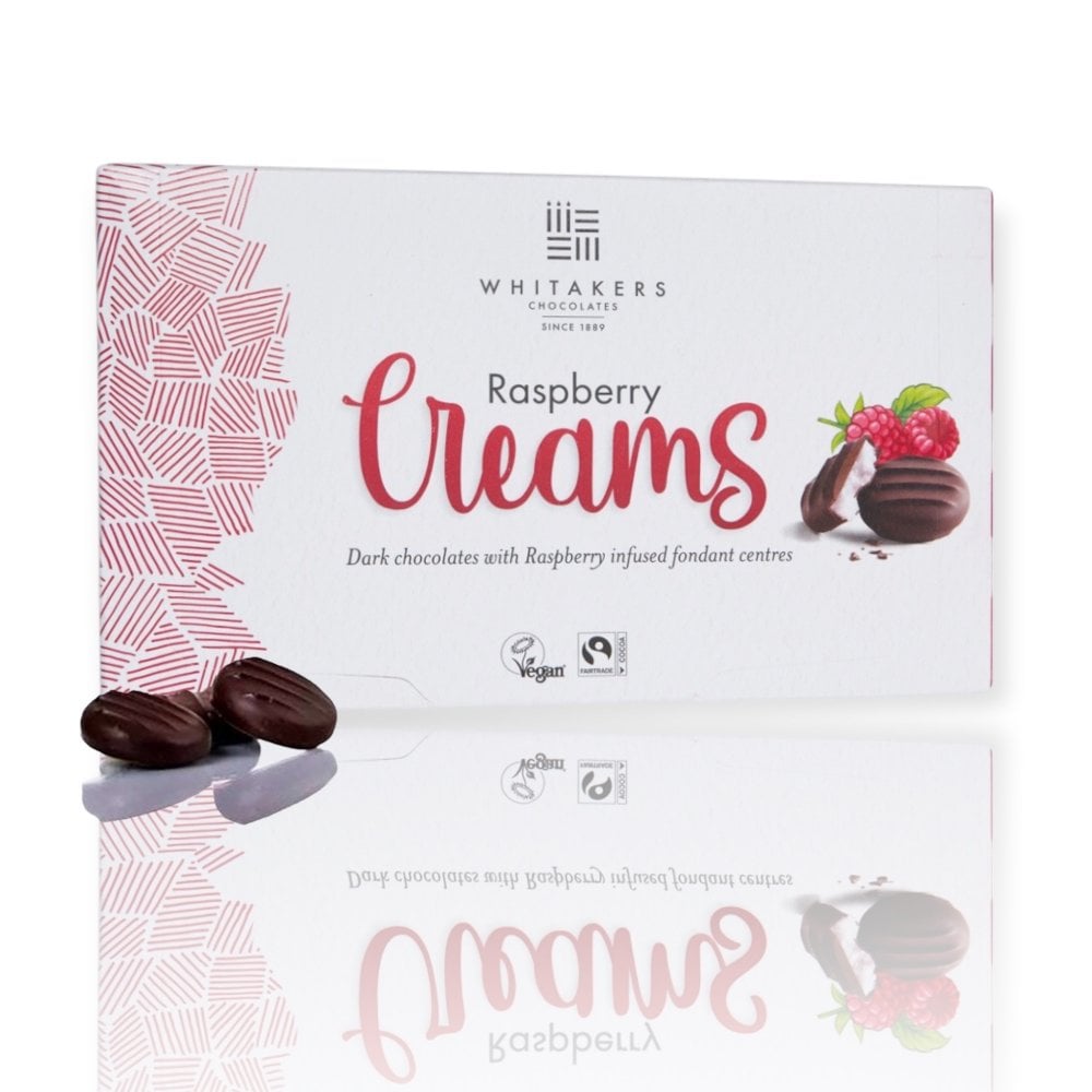 Whitakers Raspberry Creams 150g - 14 Count