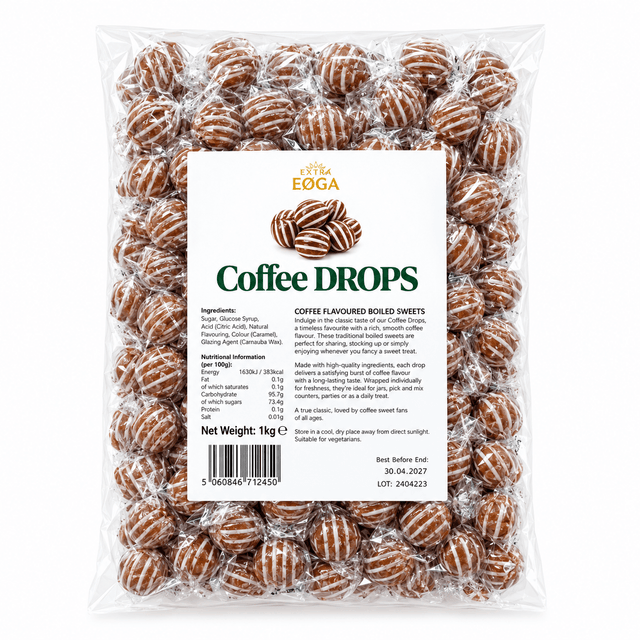 Eosa Coffee Drops Hard Boiled Candy - 1kg