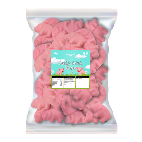 Candycrave Jelly Pink Pigs - 2kg *BBD END 09/2026*
