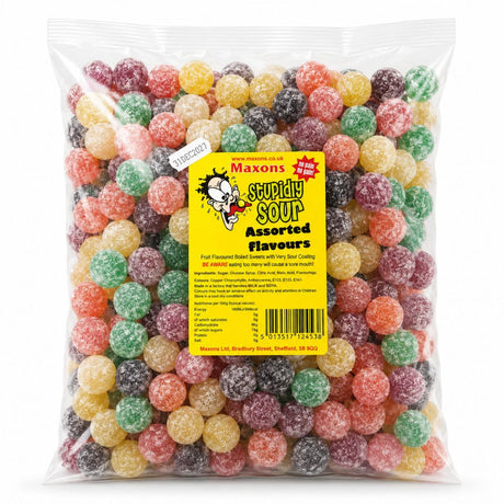 Maxons Stupidly Sour Assorted Sweets - 3kg