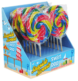 Rose Seaside Swirl Lollipops - 16 Count