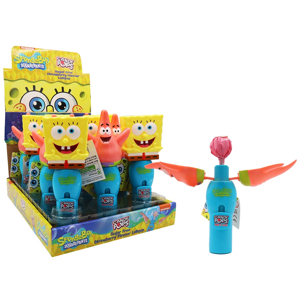 Candy Pops Spongebob Push N Twist - 12 Count