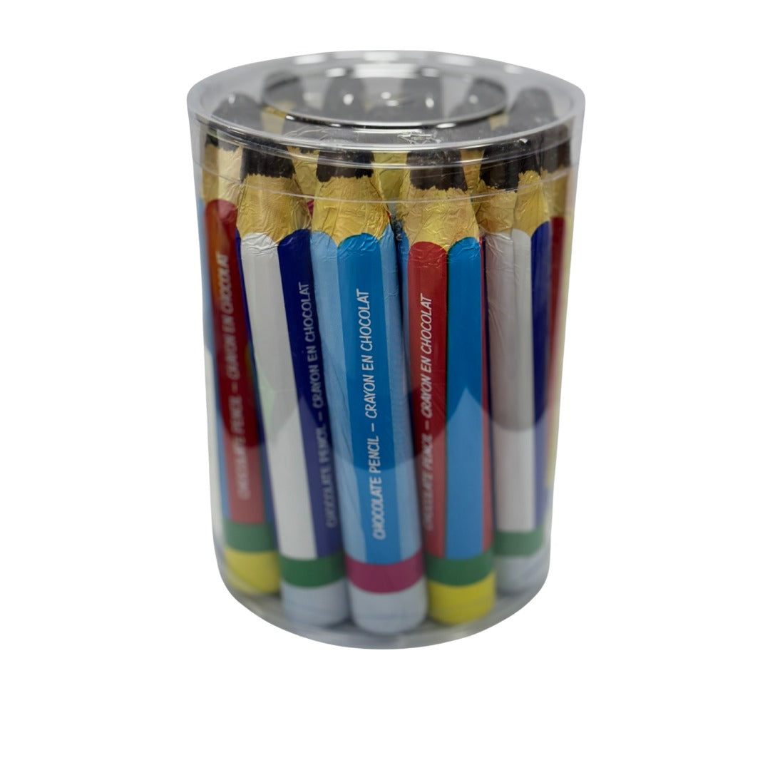 Milk Chocolate Large Pencils 30g Drum - 19 Count