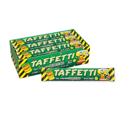 Toxic Waste Tafetti Apple Chew Bar 20g - 24 Count