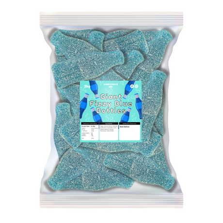 Candycrave Giant Fizzy Blue Bottles - 2kg