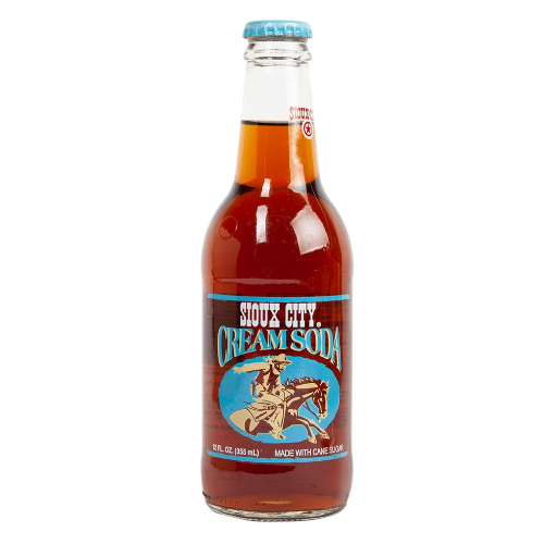 Sioux City Cream Soda 330ml Bottles  - 12 Count