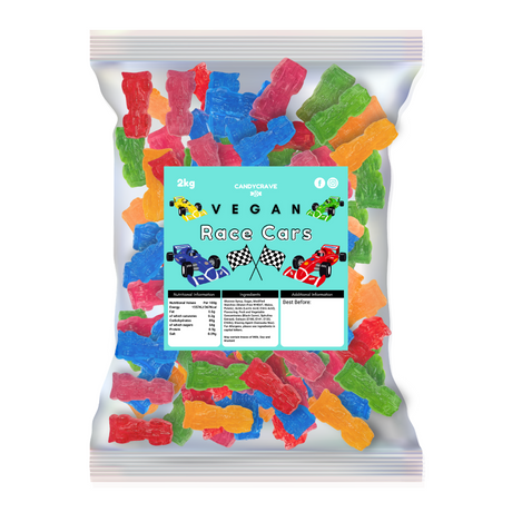 Candycrave Vegan Gummy Race Cars - 2kg