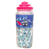 Lick-It Halal Super Sour Blue Raspberry 7g Lollies - 150 Count