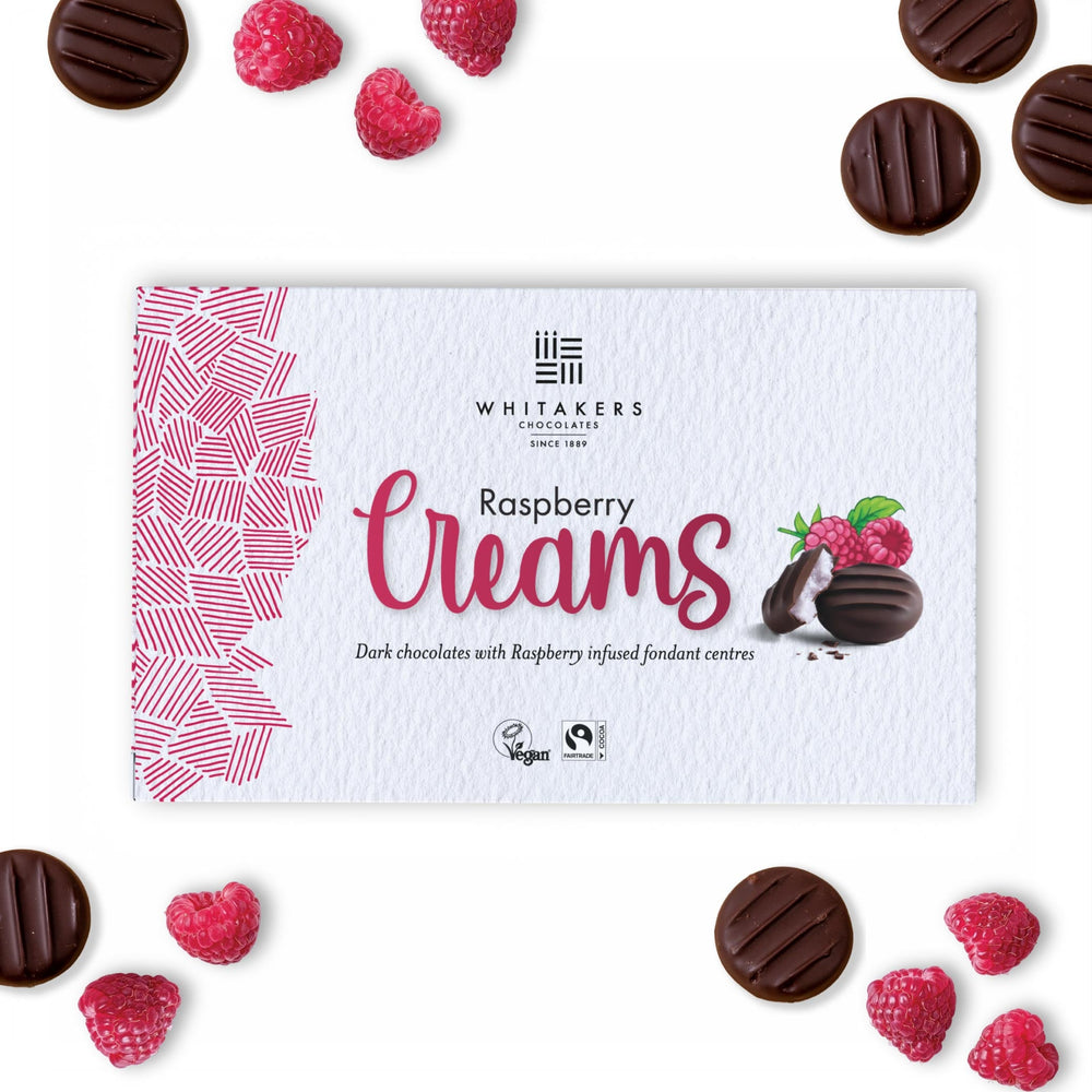 Whitakers Raspberry Creams 150g - 14 Count