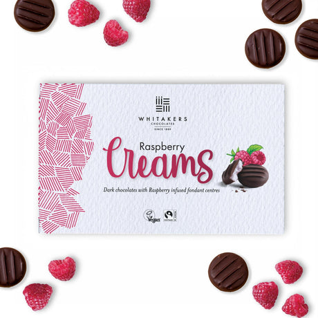 Whitakers Raspberry Creams 150g - 14 Count