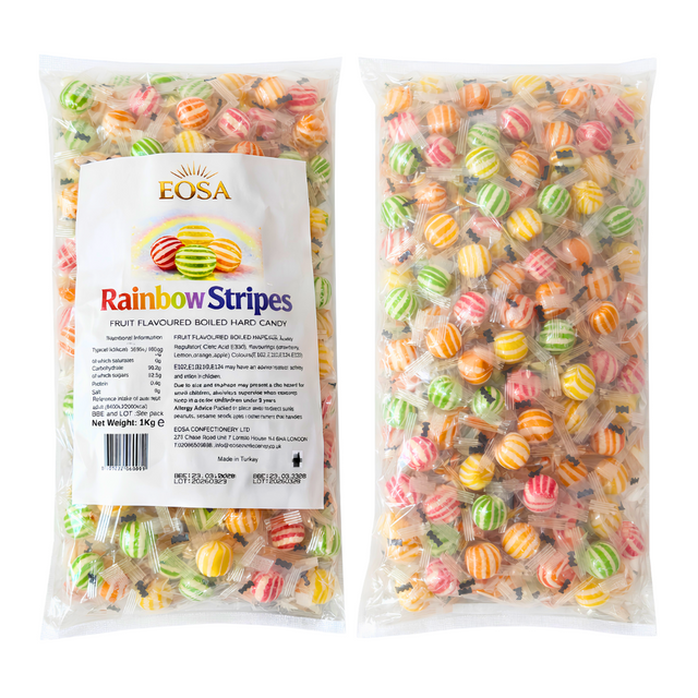 Eosa Mixed Fruit Rainbow Drops Hard Boiled Candy - 1kg
