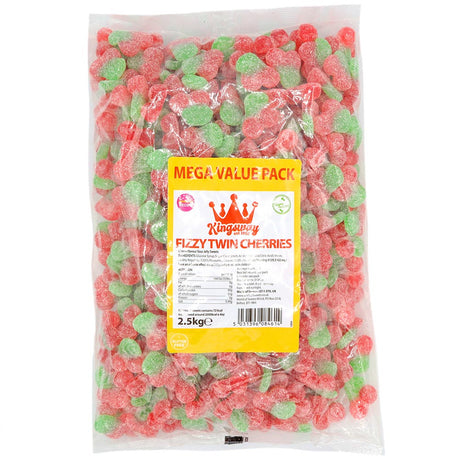 Kingsway Mega Value Vegan Fizzy Twin Cherries - 2.5kg
